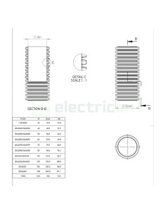 Tub copex ecranat Kouvidis GEONFLEX ISR 2
