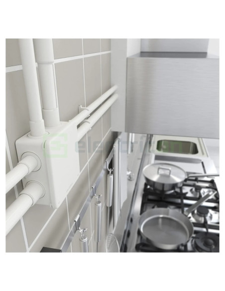 Copex tub flexibil Kouvidis MEDIFLEX AM Ø25mm 750N alb antimicrobian 25m 2044125