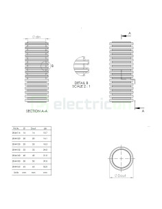 Copex tub flexibil Kouvidis MEDIFLEX AM Ø20mm 750N alb antimicrobian rola 50m 2044120 2