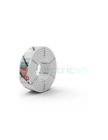 Copex tub flexibil Kouvidis MEDIFLEX AM Ø20mm 750N alb antimicrobian 50m 2044120