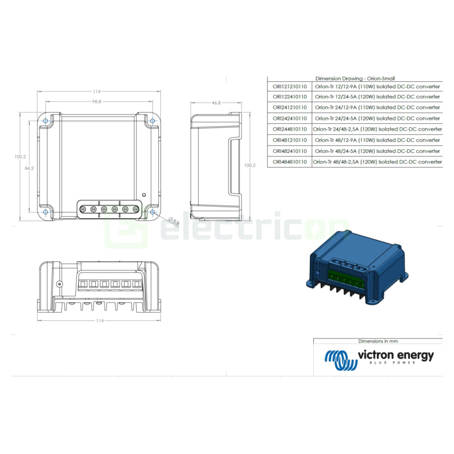 Convertor Orion-Tr 12 12-9A (110W)