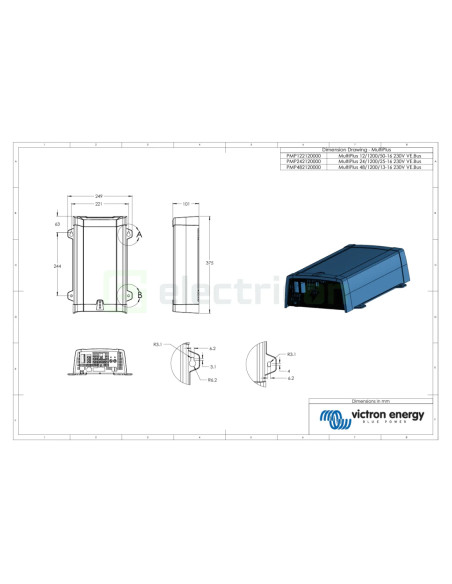 Invertor cu charger 48V 1200VA MultiPlus 48 1200 13-16