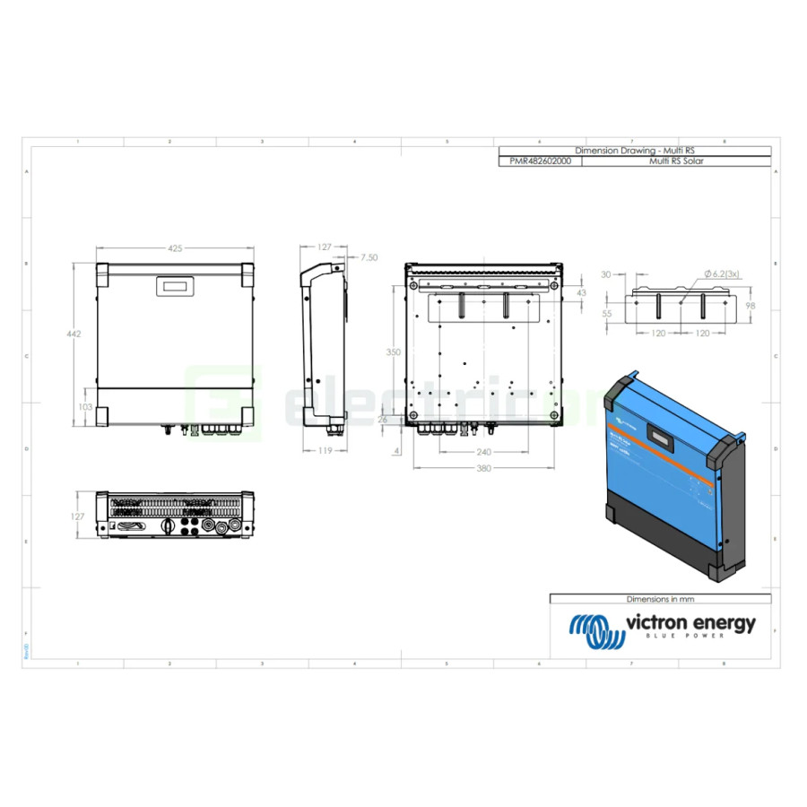 Invertor charger solar 48V 6000VA Multi RS Solar 48 6000 100-450 80