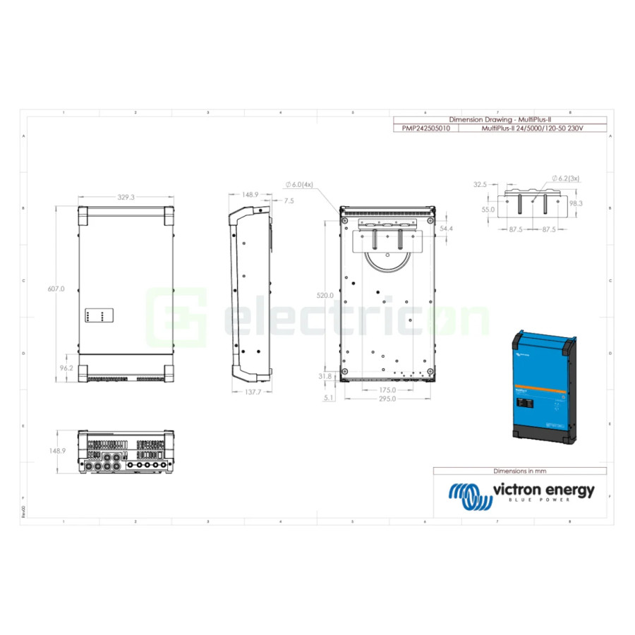 Invertor cu charger 24V 5000VA MultiPlus II 24 5000 120-50