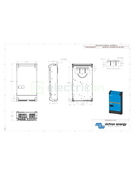 Invertor cu charger 24V 5000VA MultiPlus II 24 5000 120-50