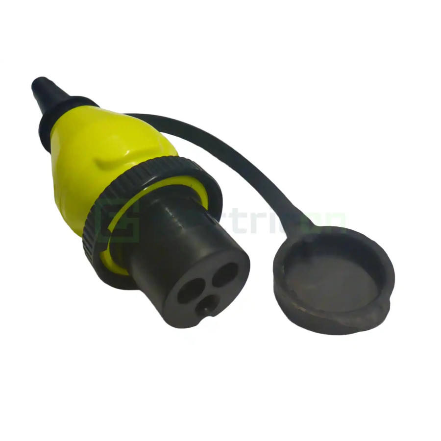 Plug 16A 250Vac (2p 3w) for Power Inlet 16A