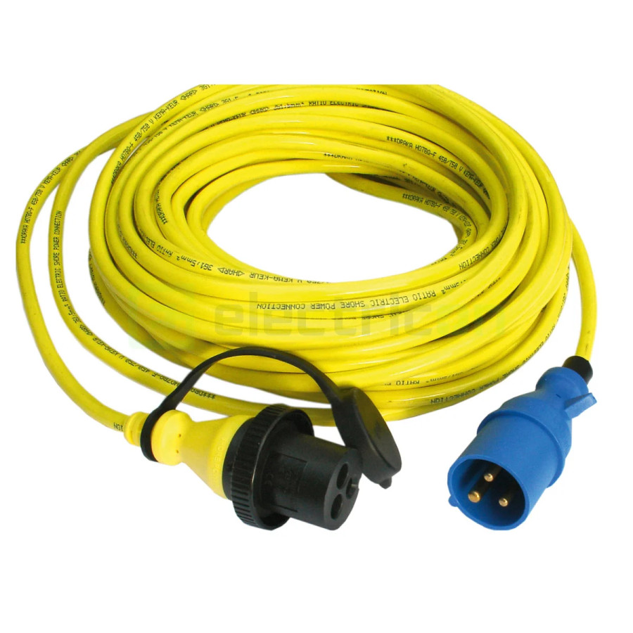 Plug 32A 250Vac (2p 3w) for Power Inlet 32A
