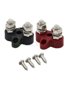 Dual Terminal Stud M8-linked set (1 red 1 black) 2