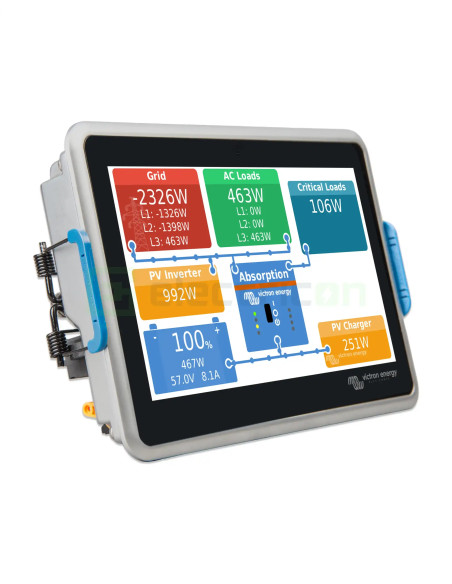 Ekrano GX -  Monitorizare si control fotovoltaice cu ecran tactil 7" integrat - Victron Energy BPP900480100
