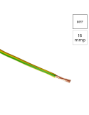 Conductor electric lițat cupru H07V-K - MYF 1x16 mm² verde-galben - Helukabel 29210