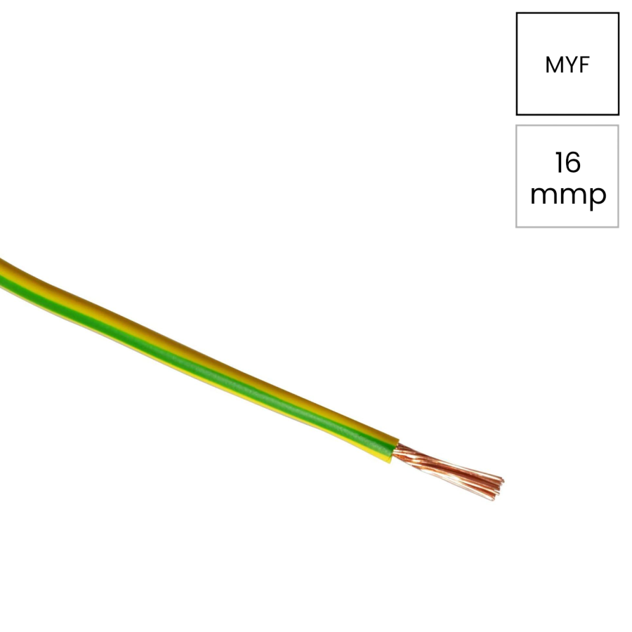 Conductor H07V-K 1x16mm² verde-galben Helukabel protecție