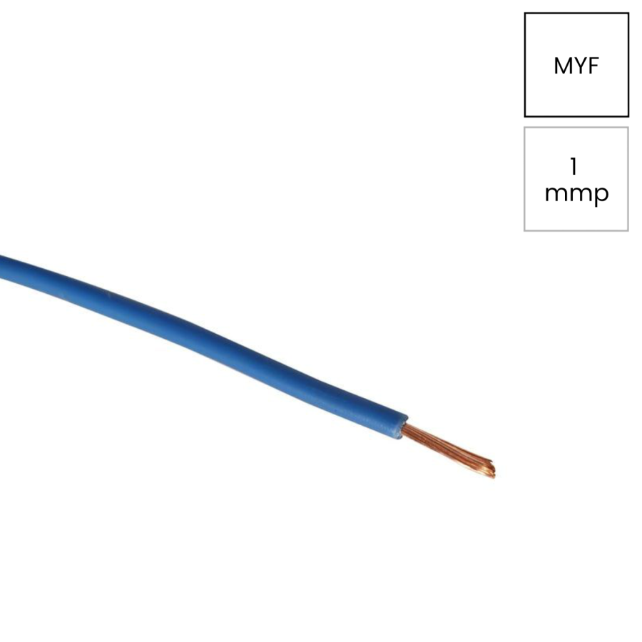 Conductor H05V-K 1x1mm² albastru Helukabel tensiune redusă