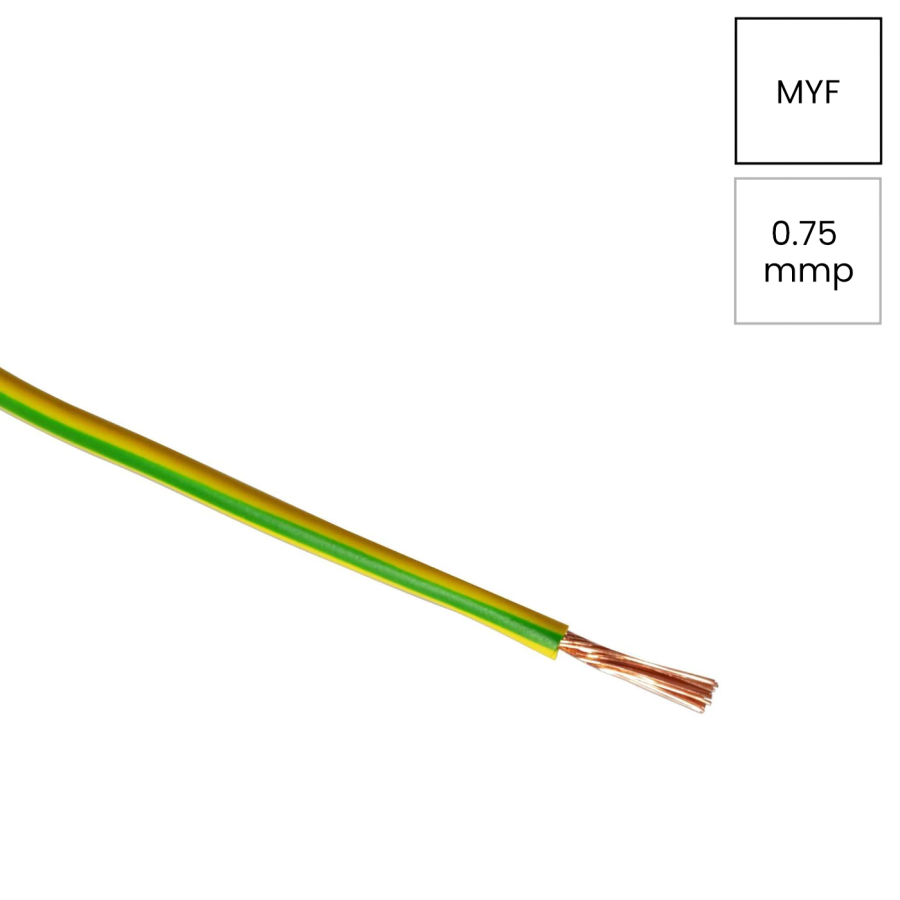 Conductor H05V-K 1x0.75mm² verde-galben Helukabel