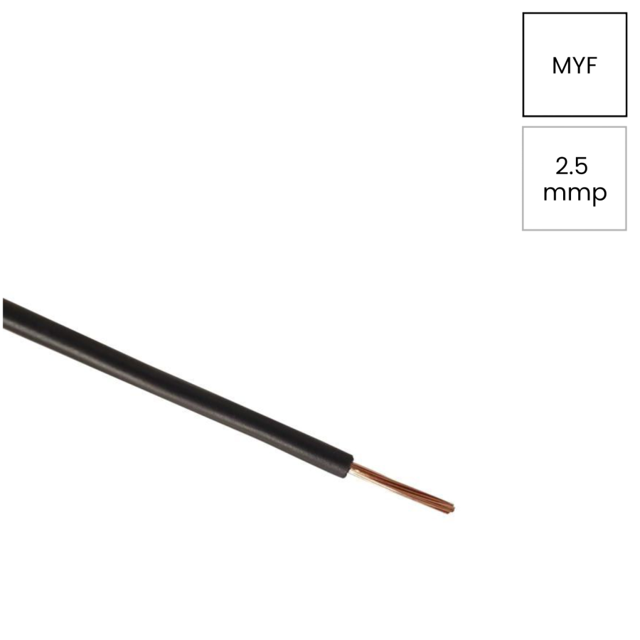 Conductor H07V-K 1x2.5mm² negru Helukabel