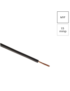 Conductor H07V-K 1x1.5mm² negru Helukabel lumini