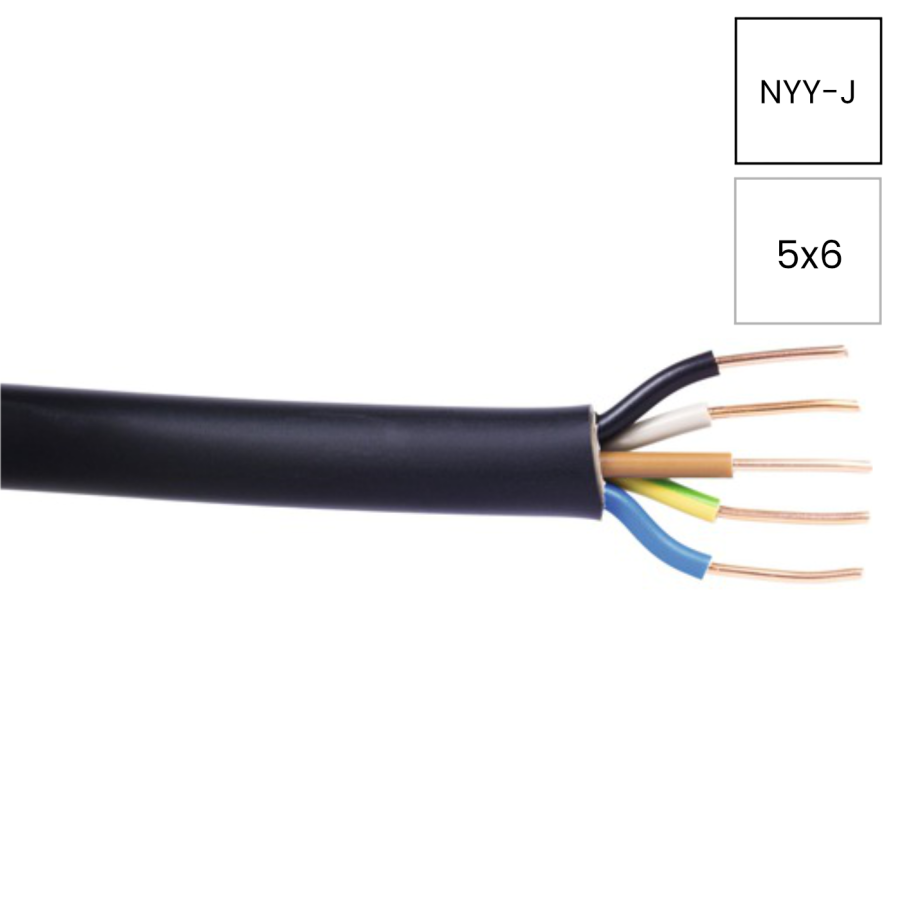 Cablu NYY-J 5x6mm² Helukabel PVC