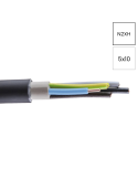 Cablu electric rigid fără halogeni N2XH 5x10 mm² - Helukabel 53162