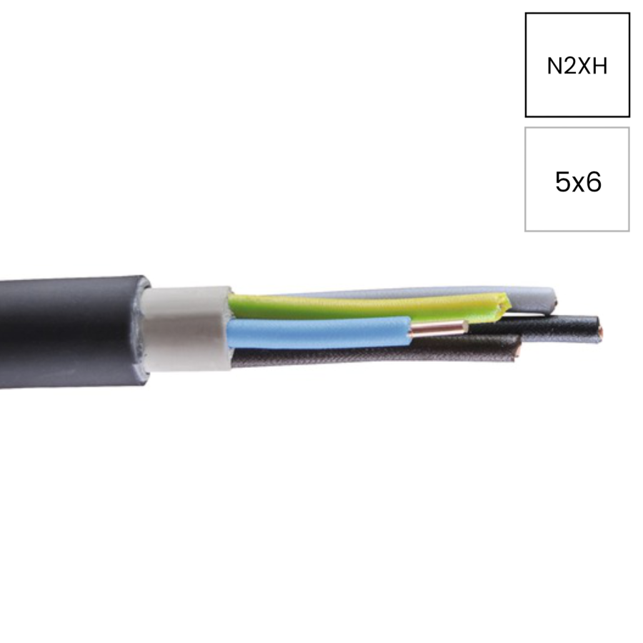 Cablu rigid N2XH 5x6mm² Helukabel