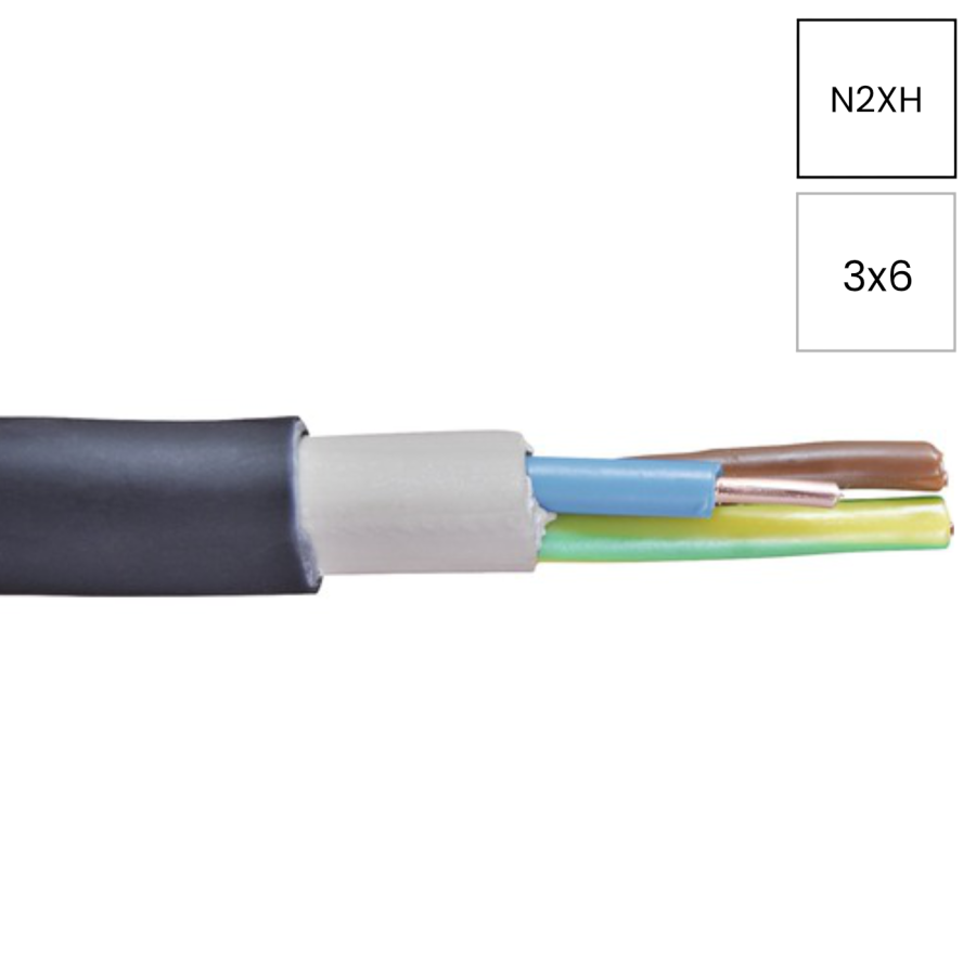 Cablu rigid N2XH 3x6mm² Helukabel