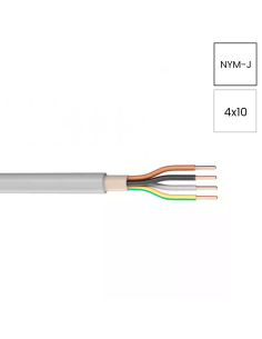 Cablu NYM-J 4x10mm² Helukabel gri deschis