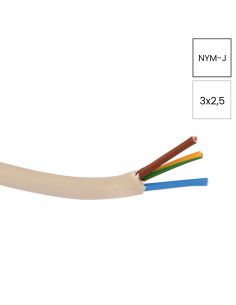 Cablu NYM-J 3x2.5mm² Helukabel gri deschis