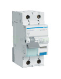 RCBO - Siguranță automată - Disjunctor cu protecție diferențială - tip A curba C 13A 30mA 6kA 1P+N 2M Hager ADA963D