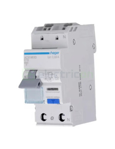 RCBO Hager ADS963D 1P+N tip A C13 30mA QuickConnect