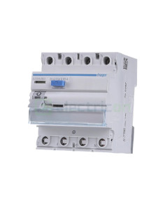 Intrerupator RCCB 4P 30mA 25A tip A QuickConnect Hager CDS425D