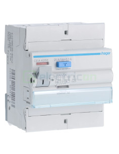 Intrerupator RCCB 4P 100mA 25A tip A Hager CEA425E