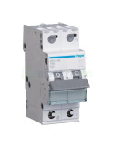 MCB - Siguranță automată - disjunctor - curba B 50A 6kA 1P+N 2M QuickConnect Hager MBS550