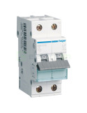 MCB - Siguranță automată - disjunctor - curba B 16A 6kA 1P+N 2M Hager MBN516