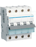 MCB - Siguranță automată - disjunctor - curba B 50A 6kA 3P+N 4M Hager MBN650