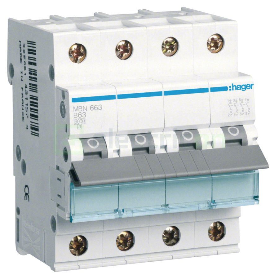 Disjunctor MCB Hager MBN663