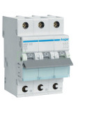 MCB - Siguranță automată - disjunctor - curba B 25A 6kA 3P 3M QuickConnect Hager MBS325