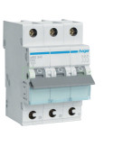 MCB - Siguranță automată - disjunctor - curba B 40A 6kA 3P 3M QuickConnect Hager MBS340
