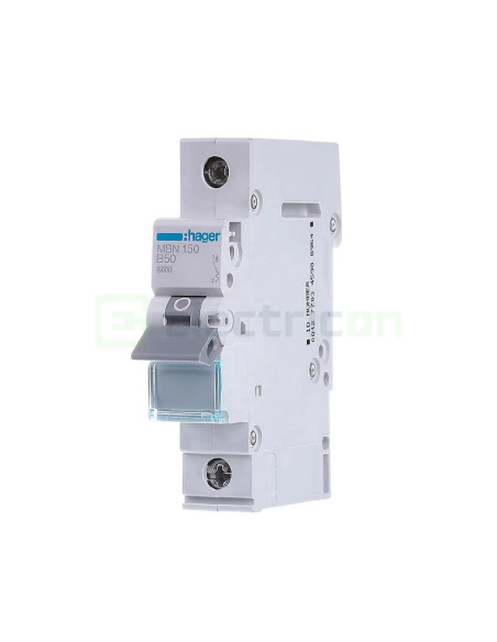 Disjunctor MCB Hager MBN150 1P curba B 50A