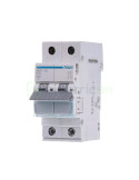 MCB - Siguranță automată - disjunctor - curba B 50A 6kA 2P 2M Hager MBN250