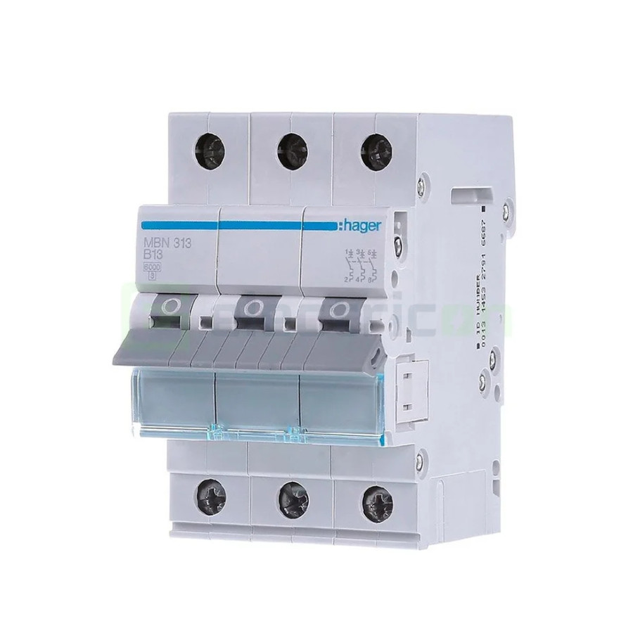 Disjunctor MCB Hager MBN313 3P curba B 13A