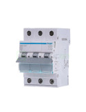 MCB - Siguranță automată - disjunctor - curba B 50A 6kA 3P 3M Hager MBN350