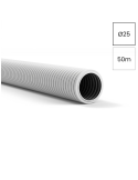 Copex - tub riflat - PVC Ø25 mm - 50 metri - 320N - gri ignifug - Kouvidis - SIFLEX PLUS - 2065025