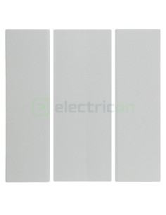 Placă albă pentru întrerupător triplu Berker S.1