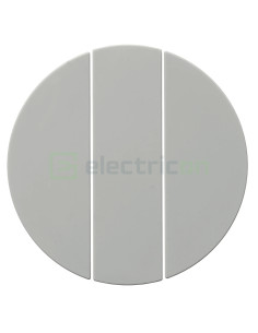 Placă albă cu butoane rotunde pentru întrerupător triplu Berker R.1