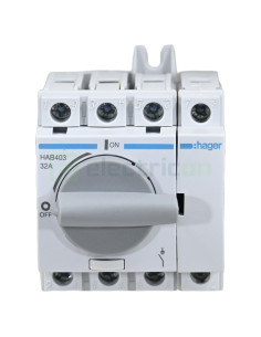 Siguranță automată tetrapolară 4P 32A Hager HAB403