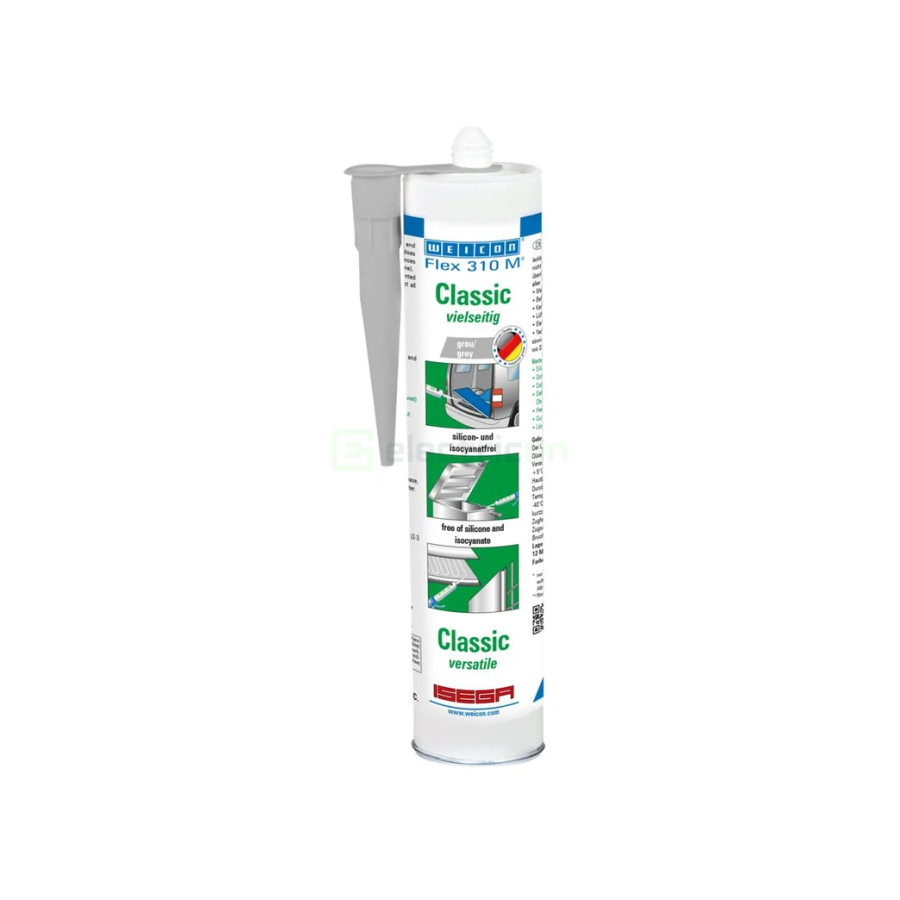 Cartuș adeziv elastic gri Weicon Flex 310 MS Classic 310ml