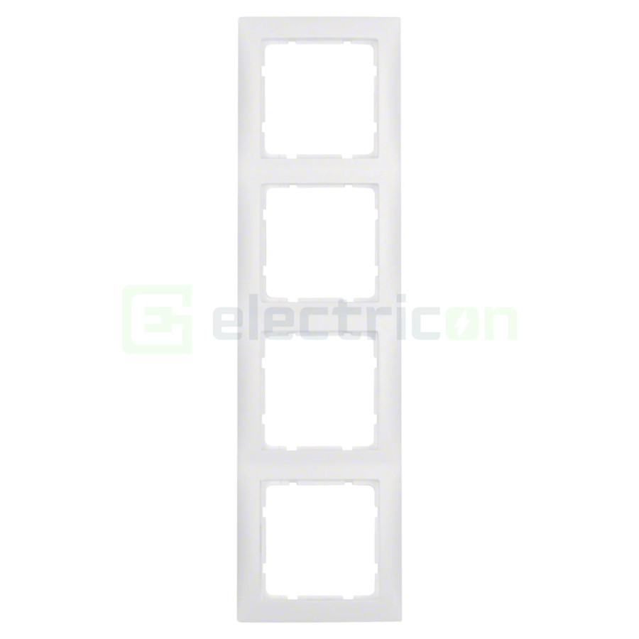 Ramă 4 aparate S1 Berker alb polar mat Berker 10149909