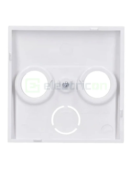 Mască priză RTV-SAT S1/B3/B7 Hager alb polar mat