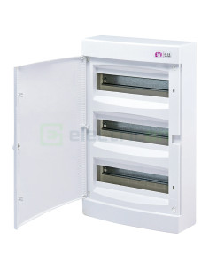 Tablou sigurante 36 module aplicat 36M, plastic, alb, ECT36PO, ETI, 001101009 - Electricon.ro