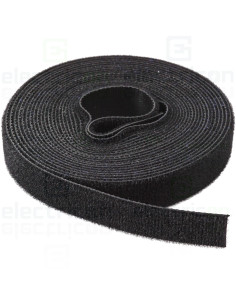 Colier velcro negru 16mm 4m Schrack management cabluri