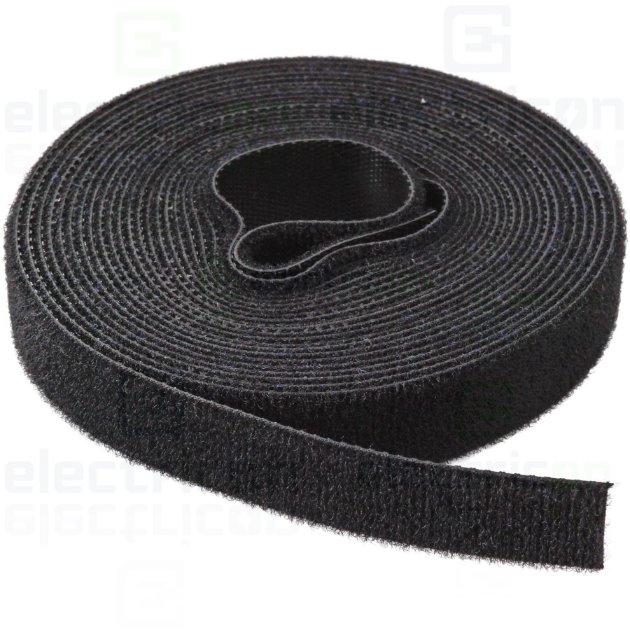 Colier velcro negru 16mm 4m Schrack management cabluri