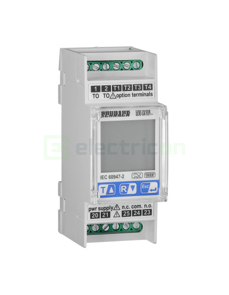 Releu diferențial - cu display LCD - prag reglabil 30 mA - 3 A